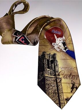 Florida Gators Football Silk Tie with Helmet Graphic